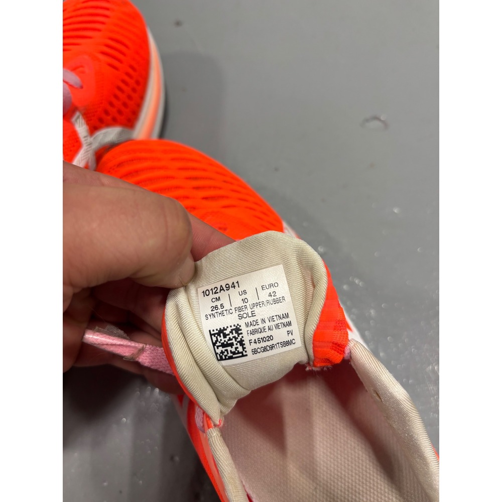 Asics Novablast Tokyo Sunrise Red White Running Shoes 1012A941 Womens 10 - Picture 6 of 7